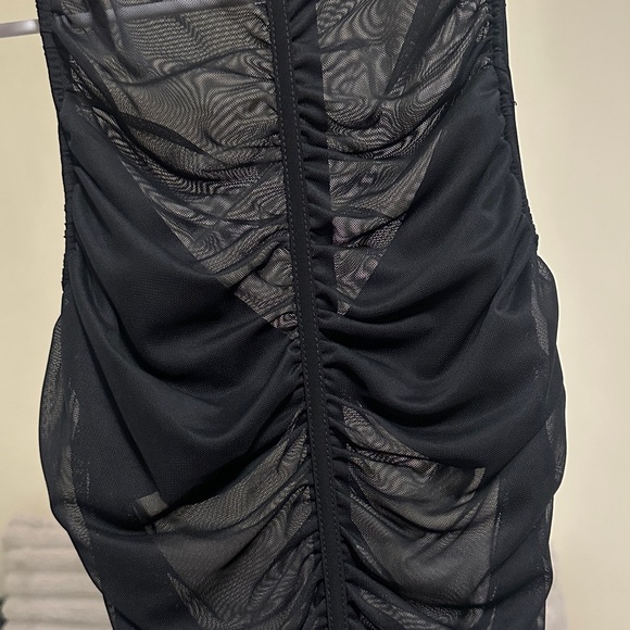 Fashion Nova Black Mesh Detail Jumpsuit - Picture 4 of 6